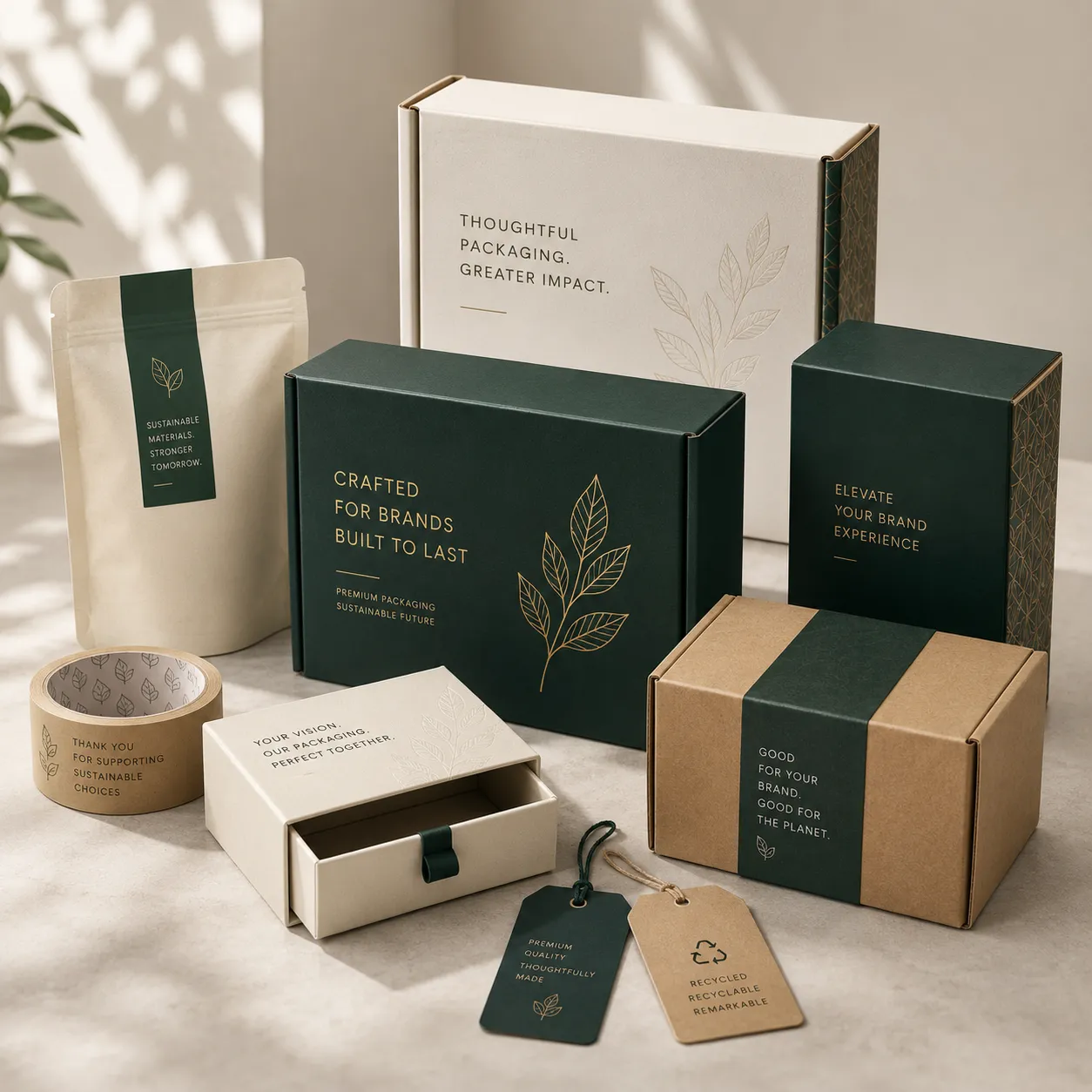 Custom rigid and mailer boxes display